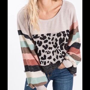 Animal Print Color Top